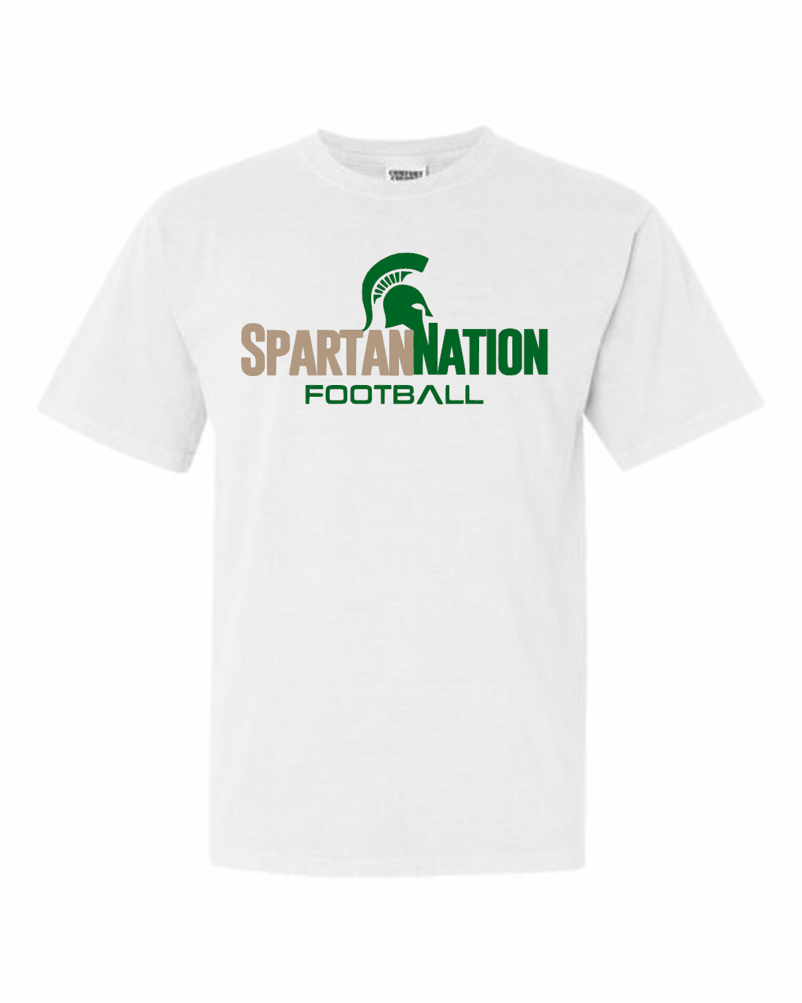 Spartan Nation FOOTBALL Comfort Colors T-Shirt